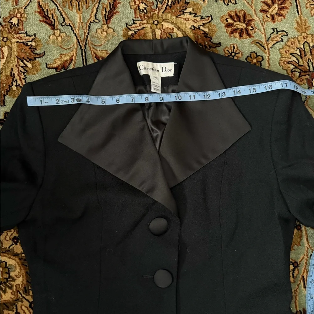 Vintage 90s Christian Dior Wool Skirt Suit Set